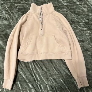 Scuba Oversized Funnel Neck Half Zip Size M/L
